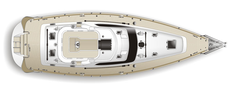 Hylas H48 exterior plan